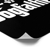 Dogfather T Shirt Pa Vaders Dag Gift Hondenliefheb Poster (Hoek)