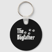 Dogfather T Shirt Pa Vaders Dag Gift Hondenliefheb Sleutelhanger (Voorkant)