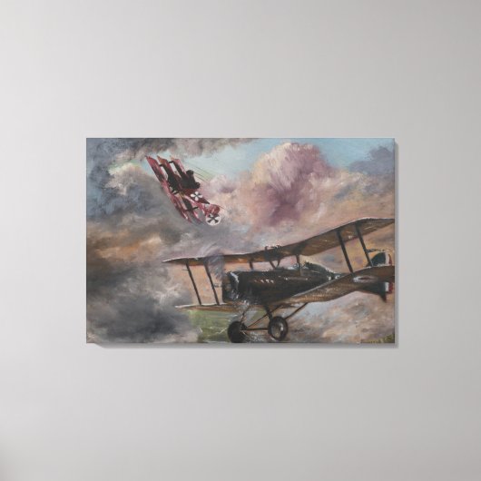 Dogfight 1917 canvas afdruk (Voorkant)