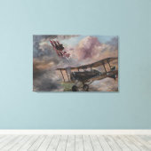 Dogfight 1917 canvas afdruk (Insitu (Houten vloer))