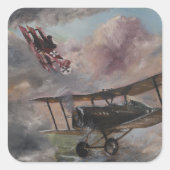 Dogfight 1917 vierkante sticker (Voorkant)