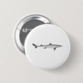 Dogfish Line Art Logo Ronde Button 5,7 Cm (Voorkant /achterkant)