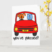 Dogg & Catt geslaagd voor uw test Kaart (Gele Bloem)