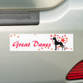 Dogge Autoaufkleber mit Text Bumpersticker (Op auto)