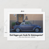 Dogge: der Hund für Geheimagenten Briefkaart (Voorkant / Achterkant)