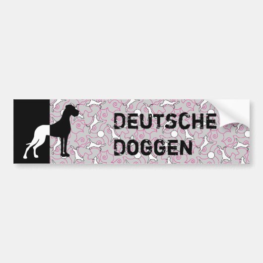Doggen Autoaufkleber Bumpersticker (Voorkant)