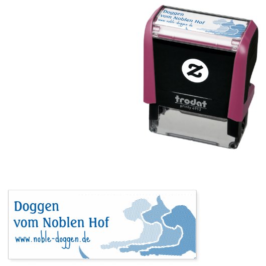 Doggen Stempel mit Web Adresse (In situ)