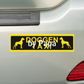 Doggen taxi speciaal bumpersticker (Op auto)