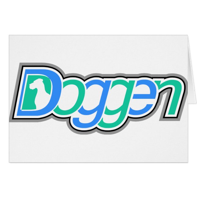 Doggen Text mit Kopf (Voorkant Horizontaal)