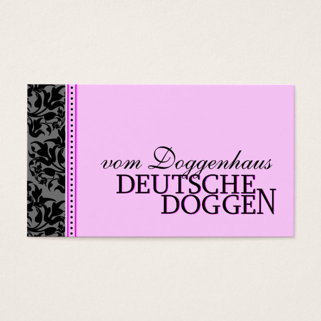 Doggen Visitekaartjes (Voorkant)