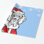 Doggen Weihnacht Geschenkpapier Cadeaupapier (Uitgerold)