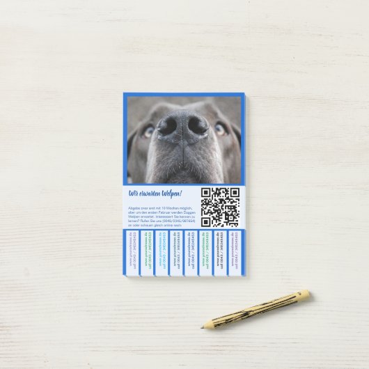 Doggen Welpen abzugeben Post-it® Notes (Op bureau)