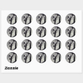 Doggenaufkleber 3,6 cm ronde sticker (Vel)