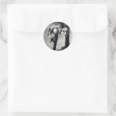 Doggenaufkleber 3,6 cm ronde sticker (Tas)