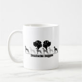 Doggend logo Zwart Grijs Koffiemok (Links)