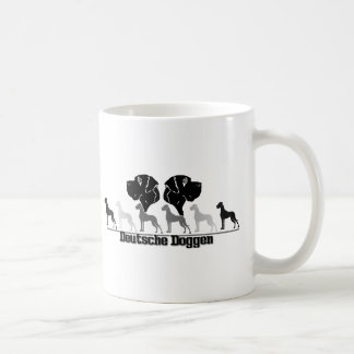 Doggend logo Zwart Grijs Koffiemok