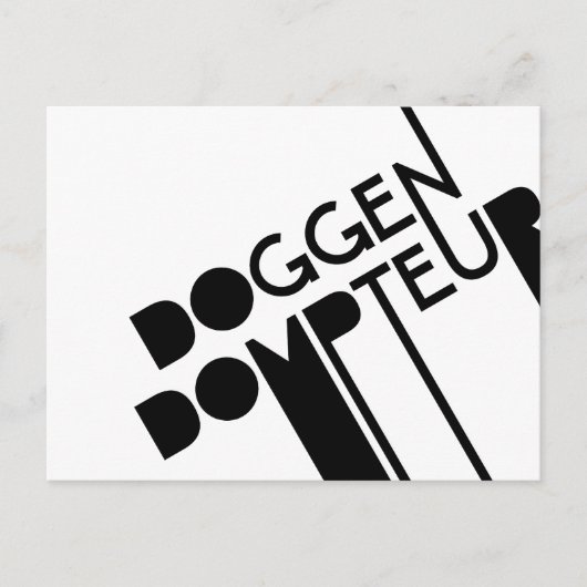 Doggendompteur Briefkaart (Voorkant)