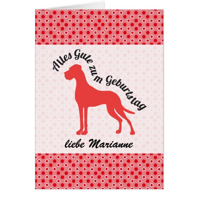 Doggenkarte beschriftet (Voorkant)