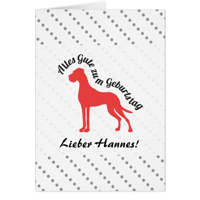 Doggenkarte beschriftet (Voorkant)