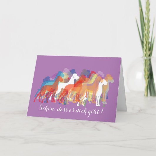 Doggenkarte "Danke" Bedankkaart (Voorkant)