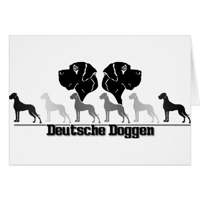Doggenlogo Schwarz Grau (Voorkant Horizontaal)