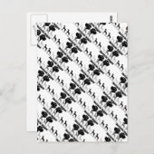 Doggenlogo Schwarz Grau Briefkaart (Voorkant / Achterkant)