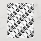 Doggenlogo Schwarz Grau Briefkaart (Voorkant)