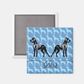 Doggenmagneet Magneet (Voorkant / Achterkant)