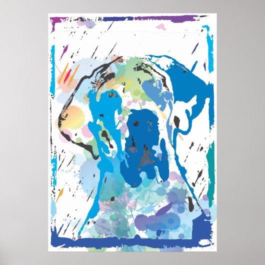 Doggenposter Esra Modern Poster (Voorkant)