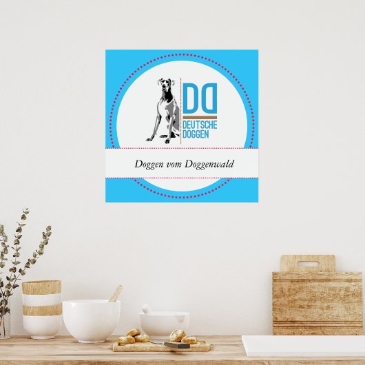 Doggenposter Poster (Keuken)