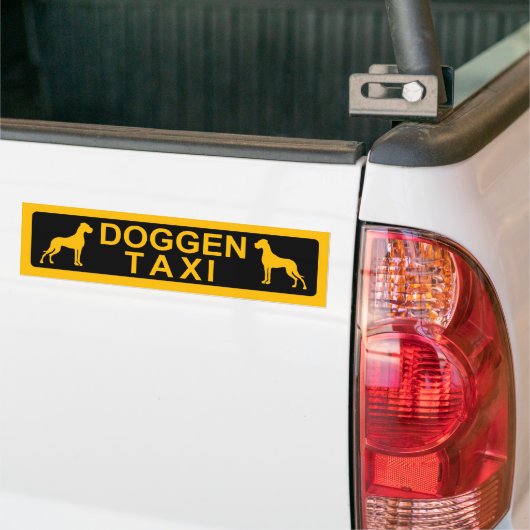 Doggentaxi Bumpersticker (Op Truck)