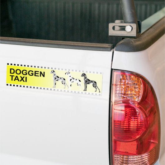 Doggentaxi Bumpersticker (Op Truck)