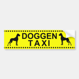 DoggenTaxi Bumpersticker