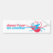 Doggenvirus Aufkleber Bumpersticker (Voorkant)