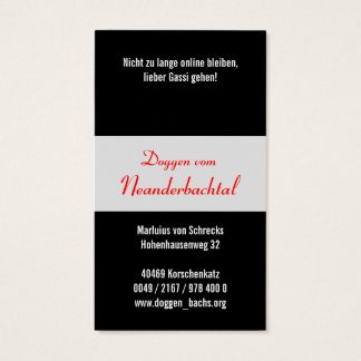 Doggenzucht Visitekaartjes