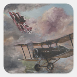 Doggevecht 1917 vierkante sticker