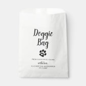 Doggie Bag Biscuit Bar Dog Treat Wedding Favor Bag Bedankzakje (Voorkant)