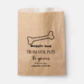 Doggie Bag Dog Treat Bruiloft Favor Bag Bedankzakje (Voorkant)