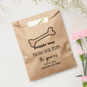 Doggie Bag Dog Treat Bruiloft Favor Bag Bedankzakje (Gezegeld)