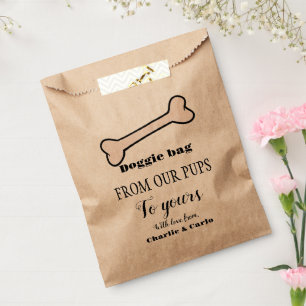 Doggie Bag Dog Treat Bruiloft Favor Bag Bedankzakje