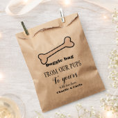 Doggie Bag Dog Treat Bruiloft Favor Bag Bedankzakje (Geknipt)