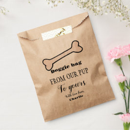 Doggie Bag Dog Treat Bruiloft Favor Bag Bedankzakje