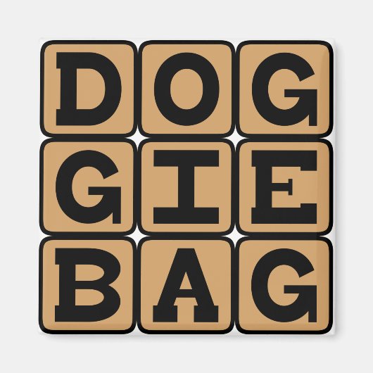 Doggie Bag, Restaurant Leftovers Magneet (Voorkant)