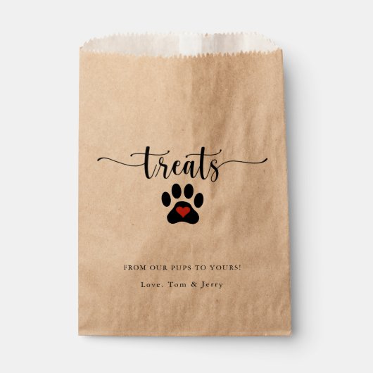 Doggie bagage bedankzakje (Voorkant)