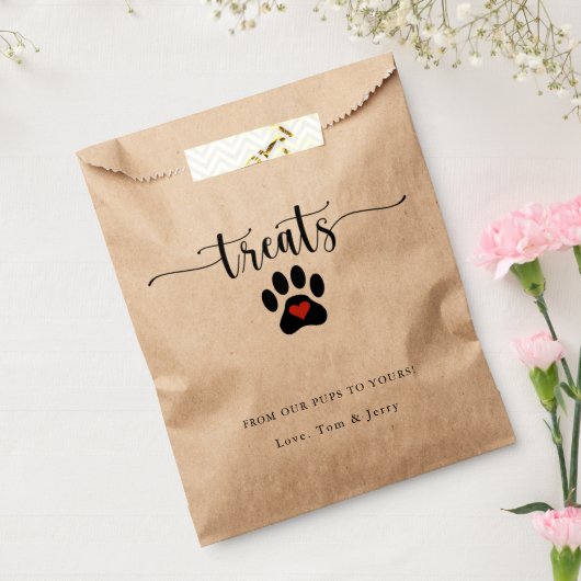 Doggie bagage bedankzakje (Gezegeld)