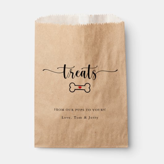 Doggie bagage bedankzakje (Voorkant)