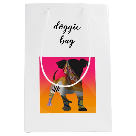 Doggie Bags Restaurant Food Leftovers Medium Cadeauzakje (Voorkant)