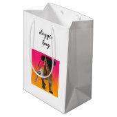 Doggie Bags Restaurant Food Leftovers Medium Cadeauzakje (Achterkant Gekanteld)