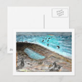 Doggie Beach Party Briefkaart (Voorkant / Achterkant)