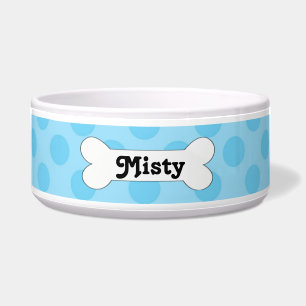 Doggie Blues - Licht Blauw Aangepast Dog Bowl Voerbakje